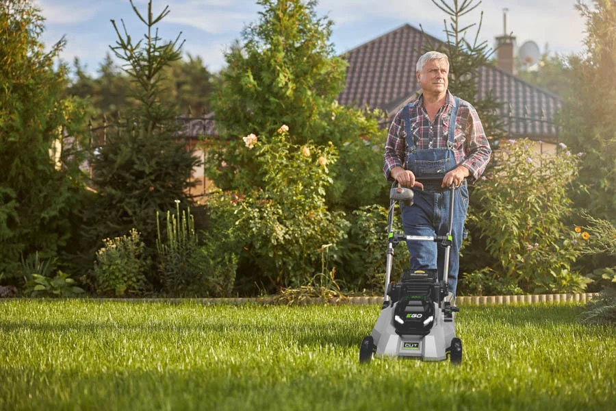 electric mulching mower