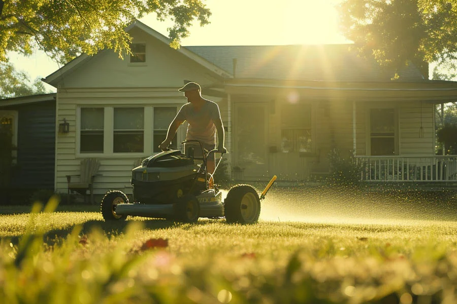 electric mulching mower